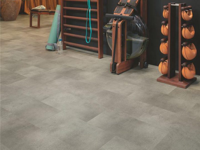 Vinyl Betonrots tiles