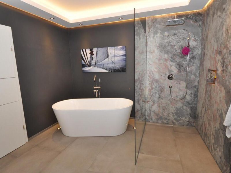 Bath Purple Grey Badezimmer 7